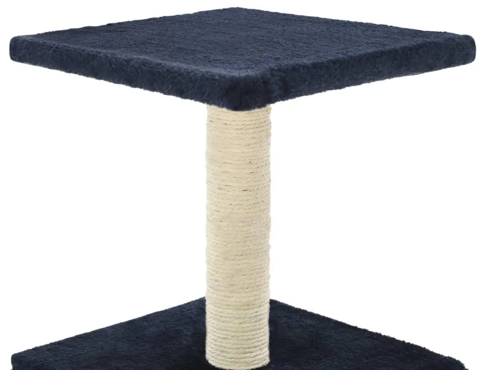 Albero per gatti con tiragraffi in sisal 55 cm blu scuro