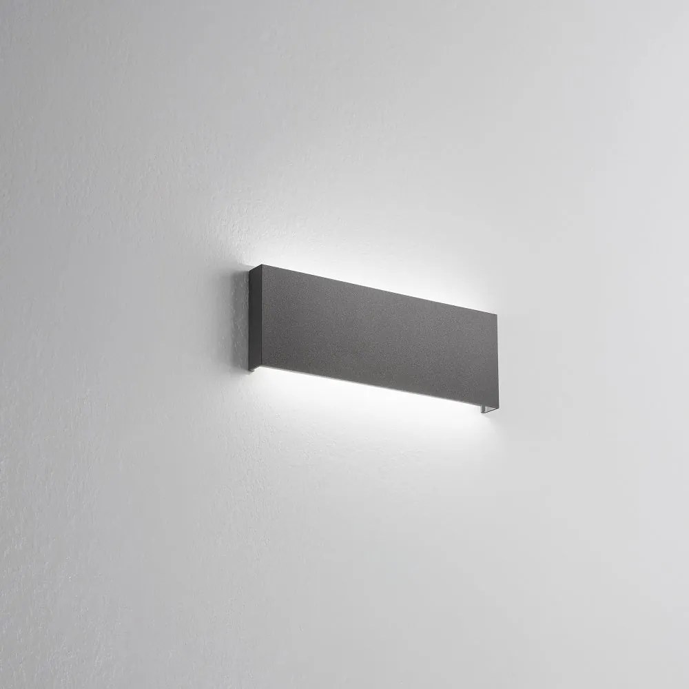 Applique Wally grande IP65 mm 300x105x25 LED 30W CCT 3000-4000K Antracite