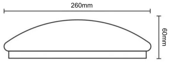 Plafoniera LED con sensore OPAL LED/12W/230V 4000K