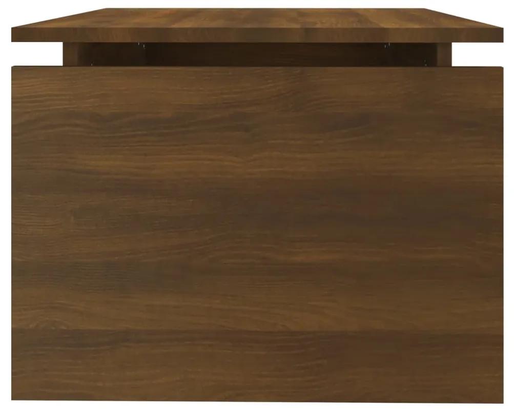 Tavolino da Salotto Rovere Marrone 68x50x38 cm in Multistrato