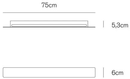 Line applique 24w 1630lm 3000k sand