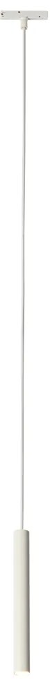 Lampada a sospensione moderna bianca per sistema binario monofase - Slimline Keno