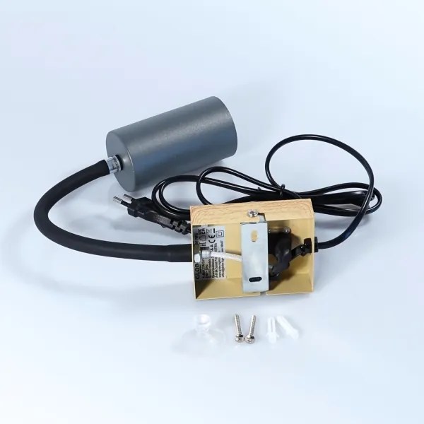 Globo 57911WG - Lampada flessibile da muro ROBBY 1xGU10/25W/230V grigio/marrone