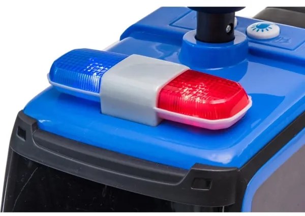 Bici a spinta Mercedes Auto della polizia 2xAA blu