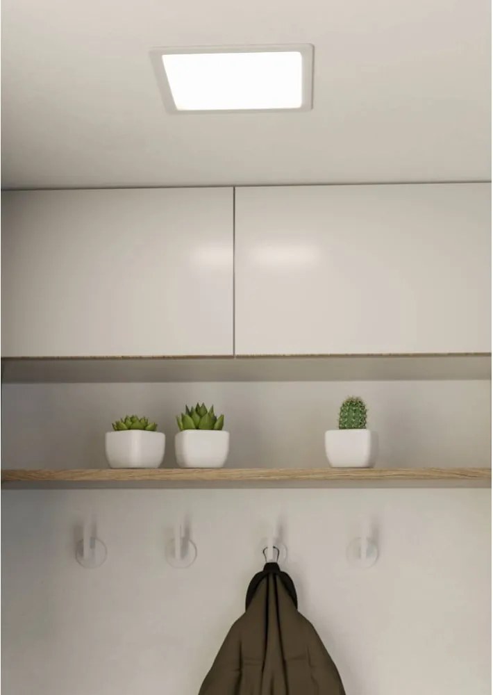 Plafoniera LED/da incasso bianca 22x22 cm FUEVA 5 – EGLO