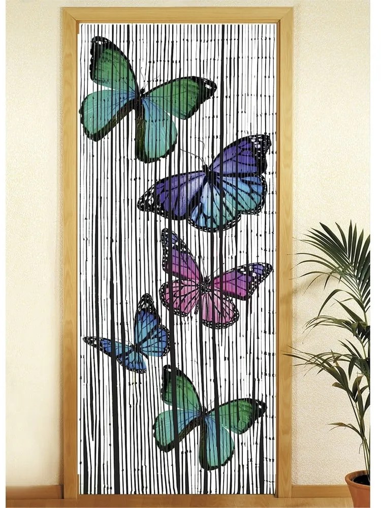 Tenda per porta in bambù 200x90 cm Butterflies - Maximex