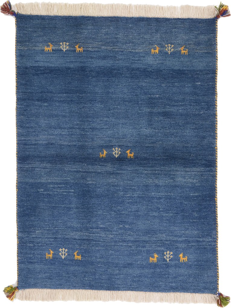 Gabbeh Tappeto 110x150 (Iran) Annodato A Mano