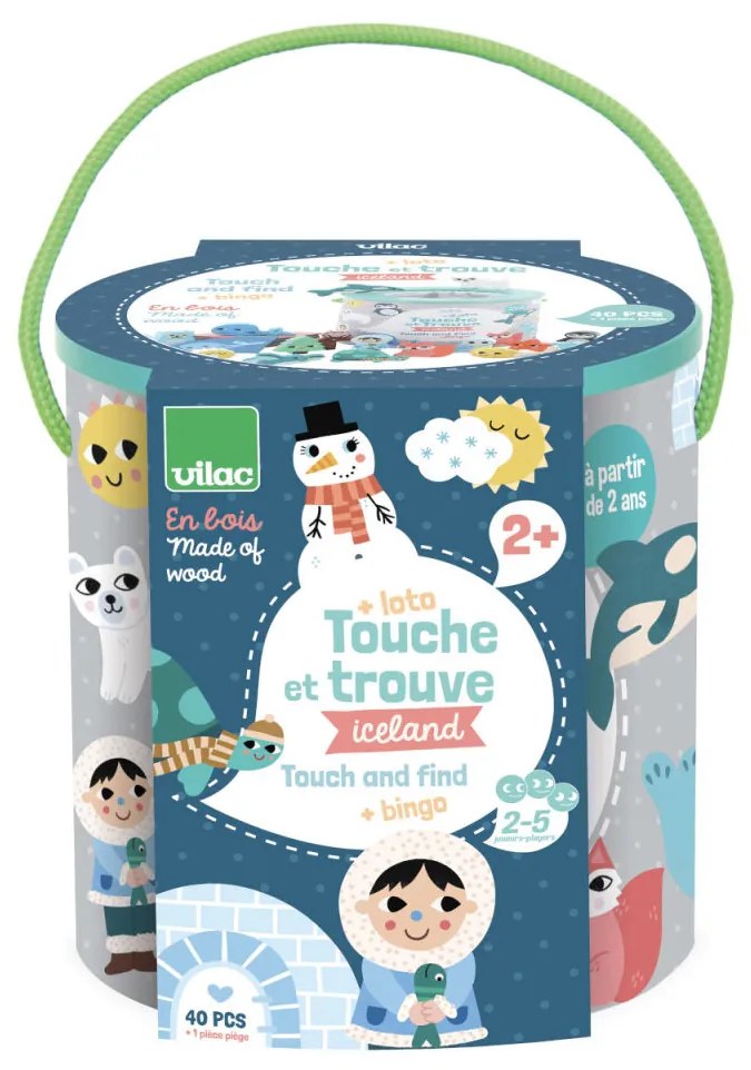 Vilac - Tocca e trova, gioco in legno - Iceland