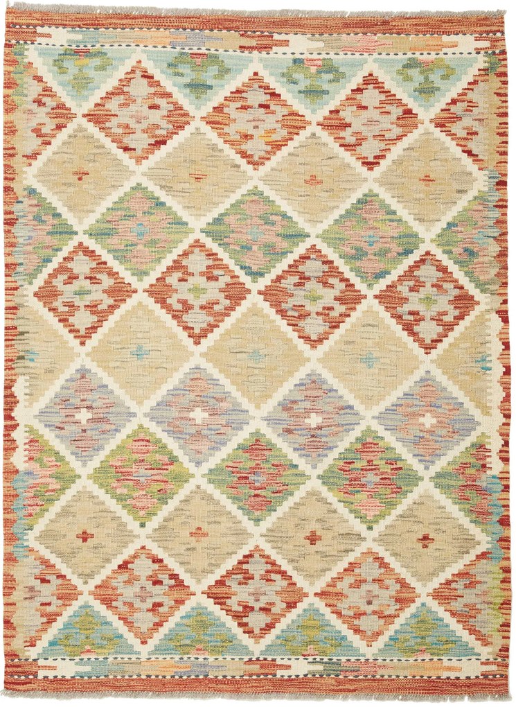 Kilim Tappeto 110 x 140 (Pakistan) Tessuto A Mano