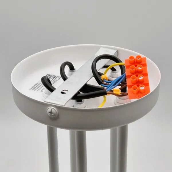 Lampadario a plafone MATYLDA 5xE27/60W/230V bianco