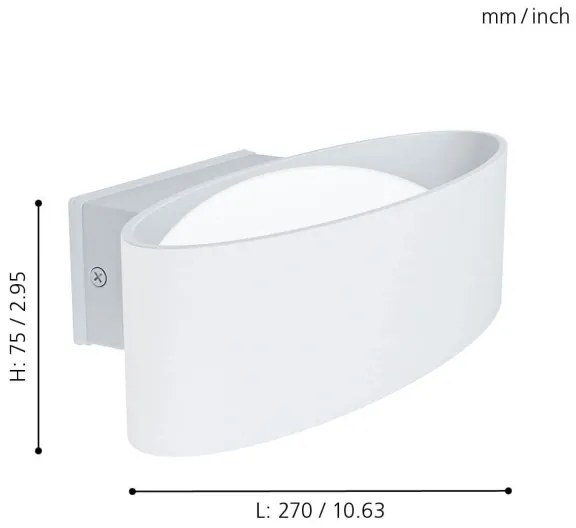Eglo 98709 - Applique a LED da esterno CHINOA LED/10W/230V IP44