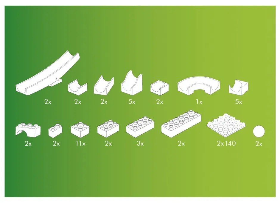 Prolunga con culla per pista per palloni - Hubelino
