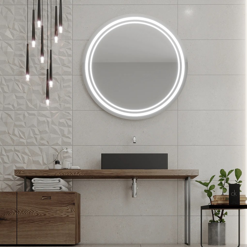Specchio rotondo con illuminazione LED C5 premium
