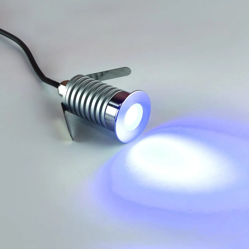 Faretto LED 3W IP67 luce BLU - Professional Colore Blue