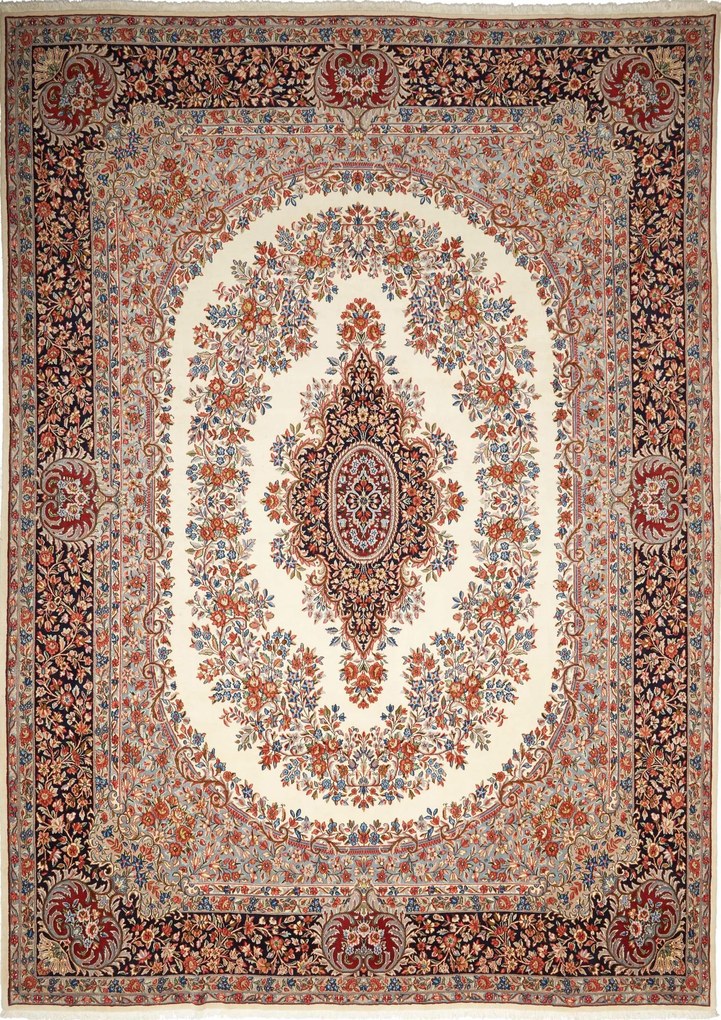 Kerman Tappeto persiano 290x400 Beige (Iran) Annodato A Mano