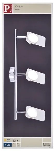 Paulmann 66668 - 3xLED/5W Luce Spot WINDOW 230V