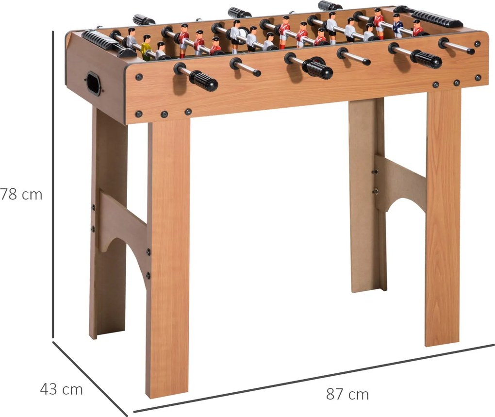 Calcio Balilla Professionale in Legno MDF 87x43x78 cm...