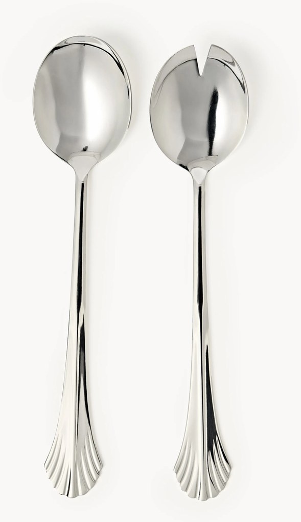 Set di posate per insalata in acciaio inox lucido Ondine