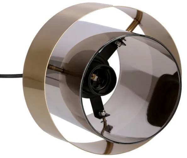 Lampadario a sospensione con filo SPIEGA 3xE27/60W/230V oro/nero