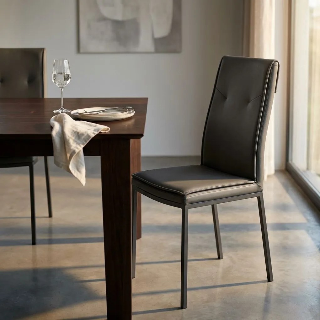 CHANTELLE - sedia in ecopelle