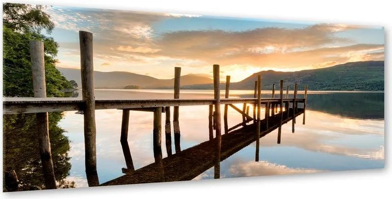 Dipinto su vetro, 50 x 125 cm Sunset - Styler