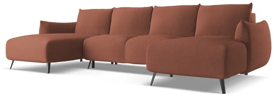 Divano angolare rosa Malie – Makamii