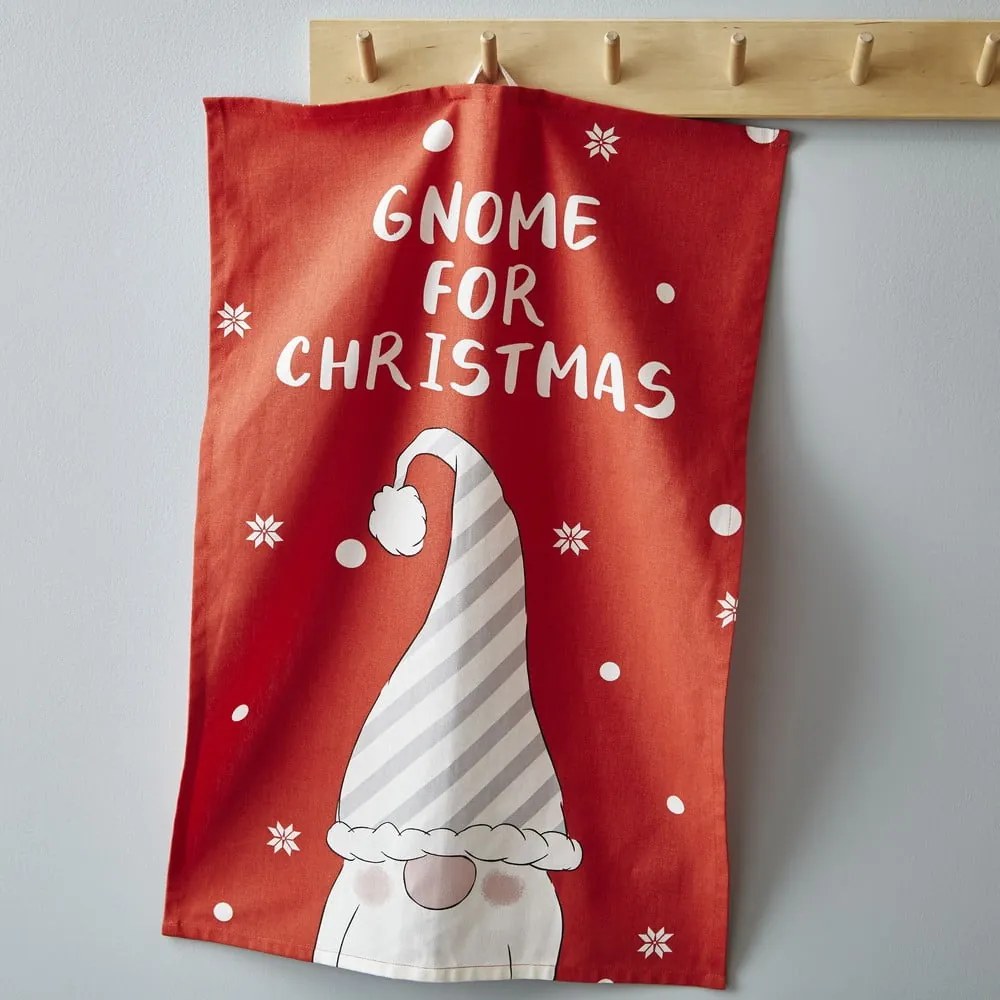 Set di strofinacci in cotone a tema natalizio 4 pz 50x70 cm Gnomes – Catherine Lansfield