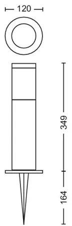 Philips - Lampada LED esterna UTRECHT LED/24W/230V 2700K IP44