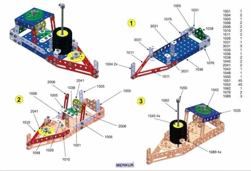 Merkur - Set grande 3 - 307 pz