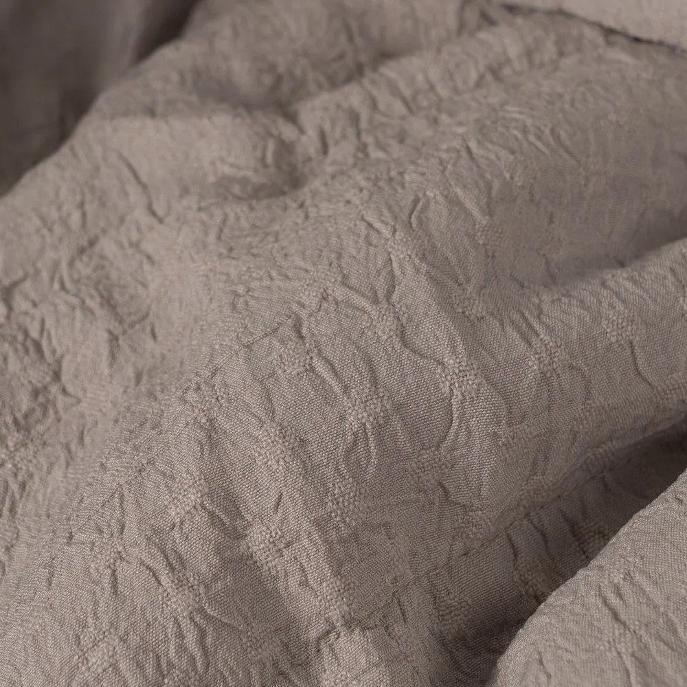 Copriletto grigio tortora con rivestimento trapuntato 240x260 cm – Ixia