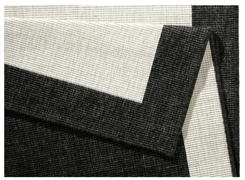 Tappeto da esterno nero e crema , 200 x 290 cm Panama - NORTHRUGS