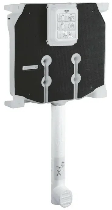 Sistema di scarico wc Grohe da incasso con placca bianca