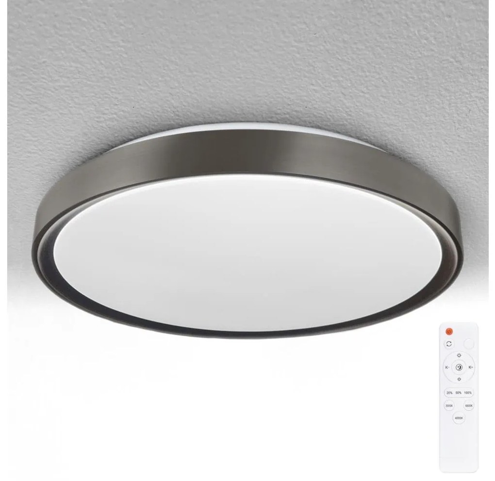 Brilagi-LED Lampada dimmerabile FANCIA LED/48W/230V 3000-6500K Ø 39 cm antracite + telecomando