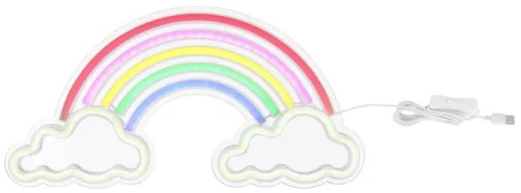 Globo 28056 - Decorazione LED da parete RAINY LED/3W/USB arcobaleno