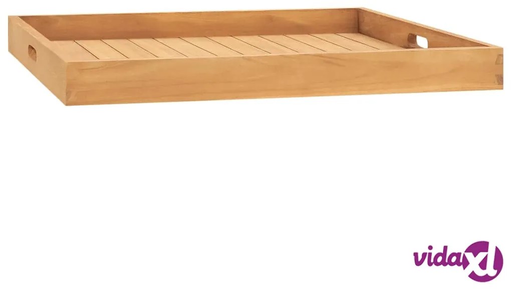 vidaXL Vassoio da Portata 70x70 cm in Legno Massello di Teak