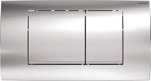 Geberit 115.899.KH.1 - Pulsante di scarico Twinline30 34x18,5 cm cromo lucido / cromo satinato