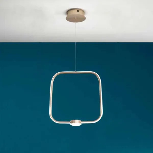 Lampada LED sospensione 35W - moderno Oro ALFA 47 cm