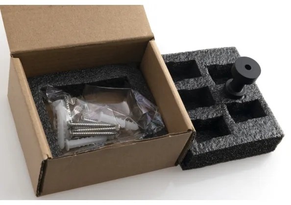 Aqualine - SET 5x Gancio a muro SAMBA opaco nero