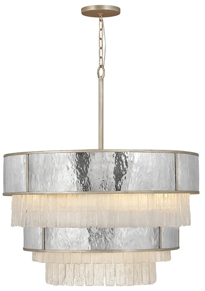 Lampadario Contemporaneo Reverie Acciaio Oro Champagne 12 Luci E14