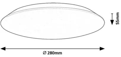 Rabalux 71123 - Plafoniera LED RORIK LED/18W/230V 4000K 28 cm