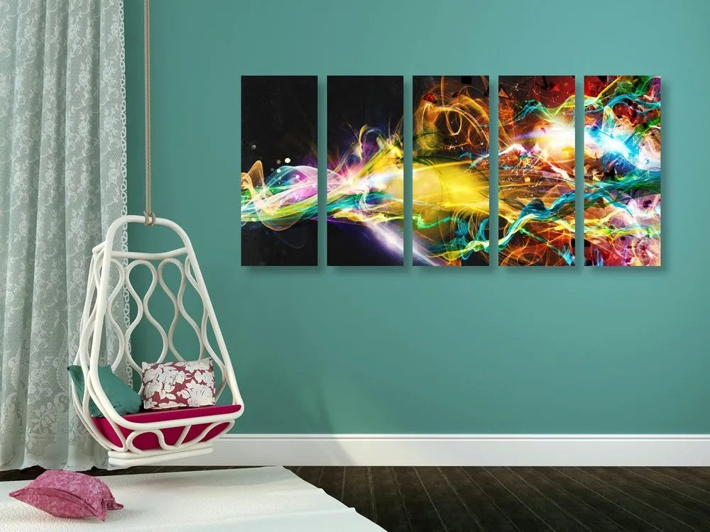 Quadri 5 pezzi – Esplosione di colori
