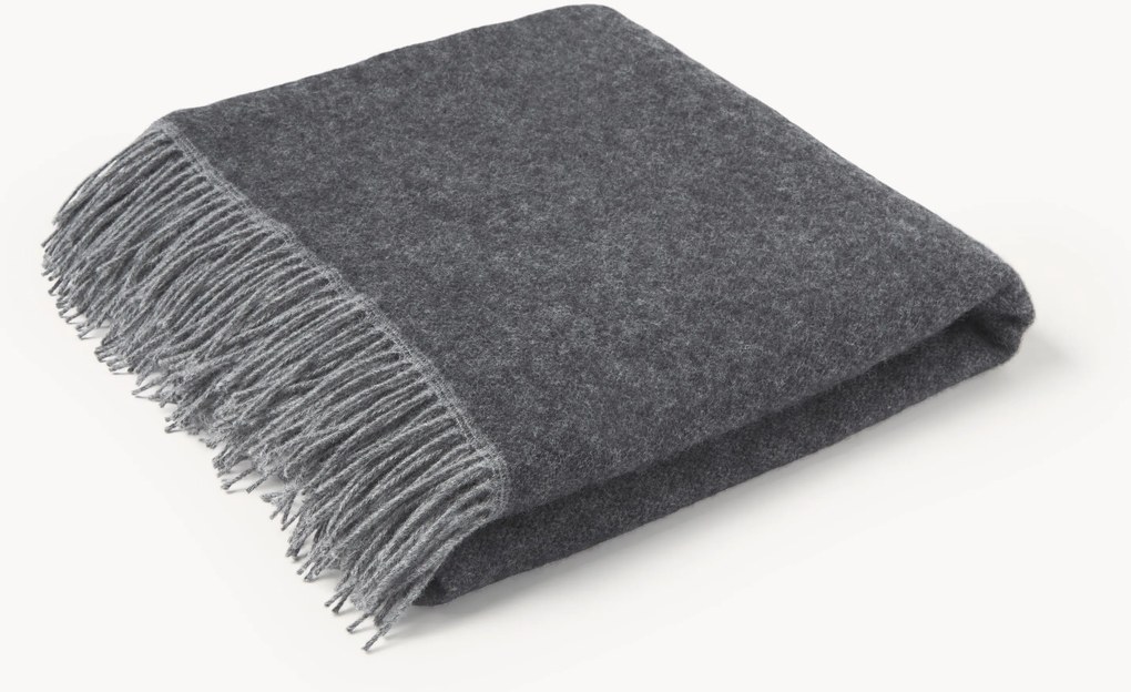 Coperta reversibile in lana Double Face