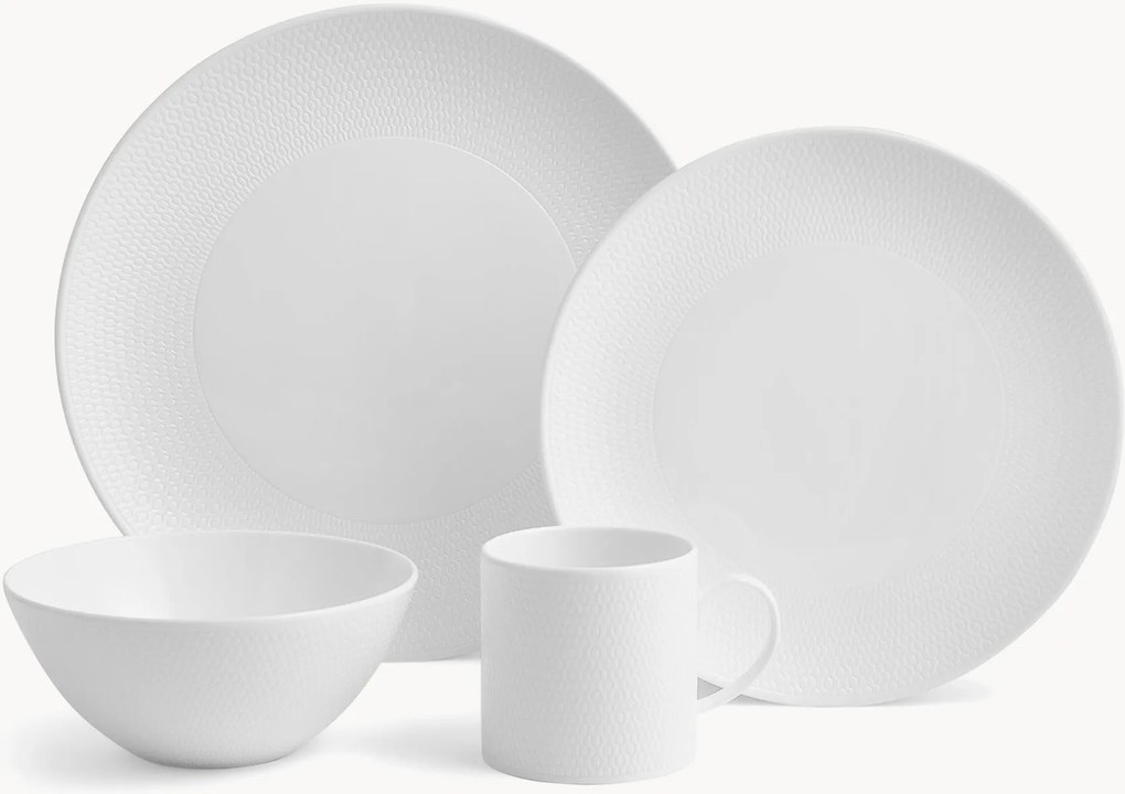 Servizio da colazione in Fine Bone China Gio, 4 persone, set da 16