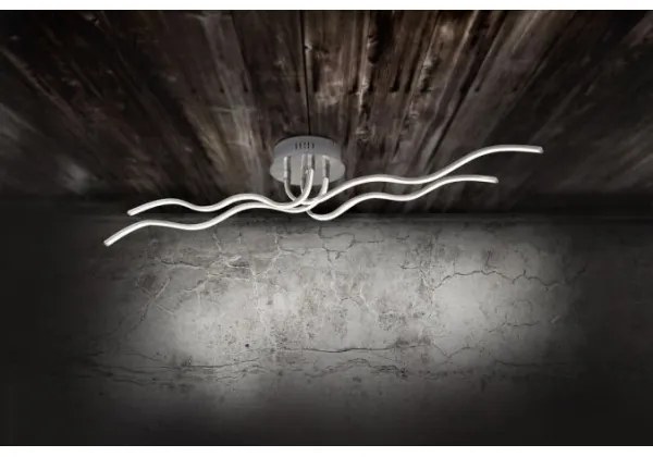 JUST LIGHT. 15126-55 - Lampadario a plafone LED WAVE LED/29,4W/230V cromo