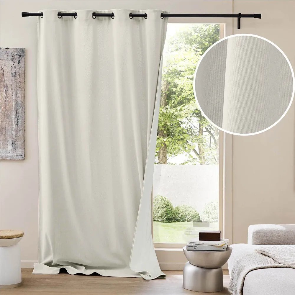 Tenda termoisolante beige in velluto a coste 140x260 cm Madison – douceur d'intérieur