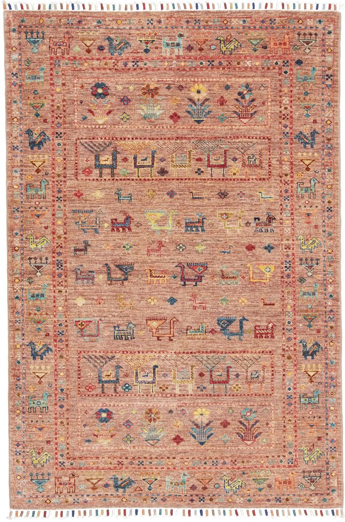 Samarkand Tappeto orientale 150x100 Marrone (Pakistan) Annodato A Mano