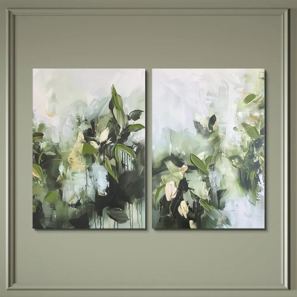 Set di quadri con elementi dipinti a mano 2 pz 50x70 cm Myrtle – Styler