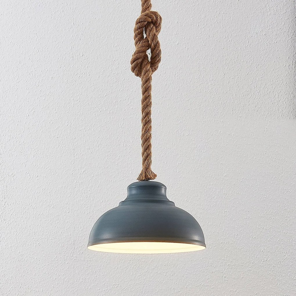 Lampada a sospensione Chaby Lindby, dimmerabile, Alluminio / Grigio / Zincato, Soggiorno / Sala da pranzo, Metallo, Vintage, Lampada a sospensione