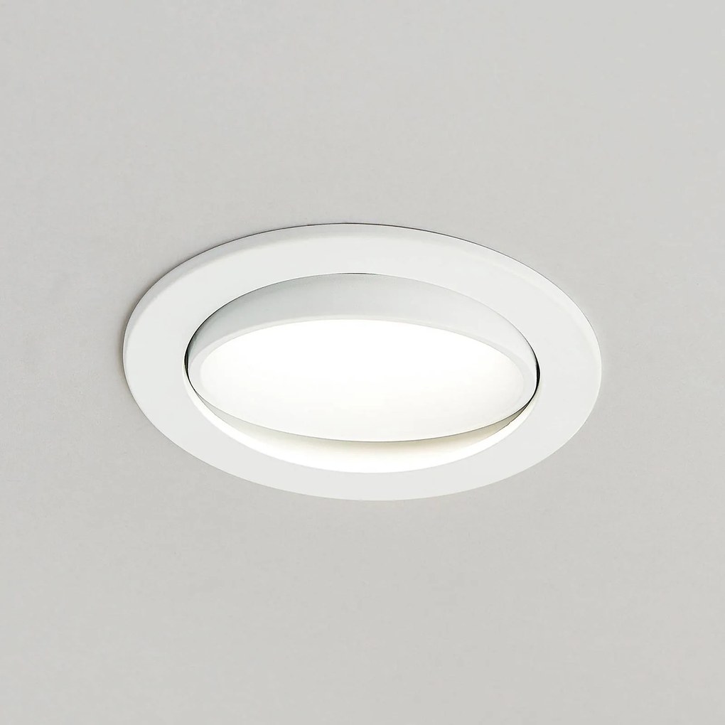 Arcchio Luci LED da incasso Katerin, 10 cm, bianco, orientabile