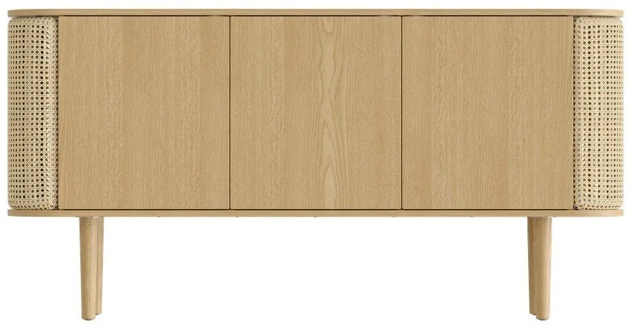 Cassettiera bassa in rovere naturale 150x75 cm Treasures - UMAGE